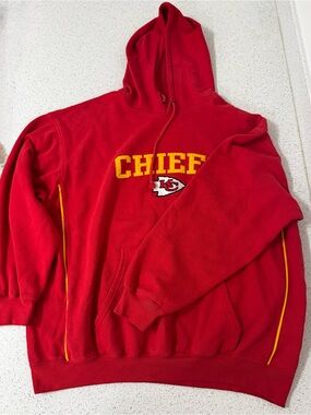 Kansas City Chiefs Red Hoodie Mens XL  NFL Football Vintage Y2K Embroidered